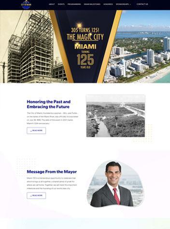 The City of Miamis 125th Anniversary